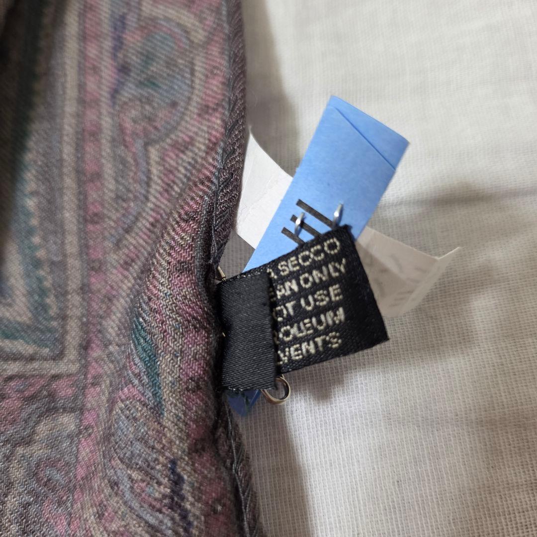 ETRO ペイズリー柄 ストール ウールシルク 60×160cm