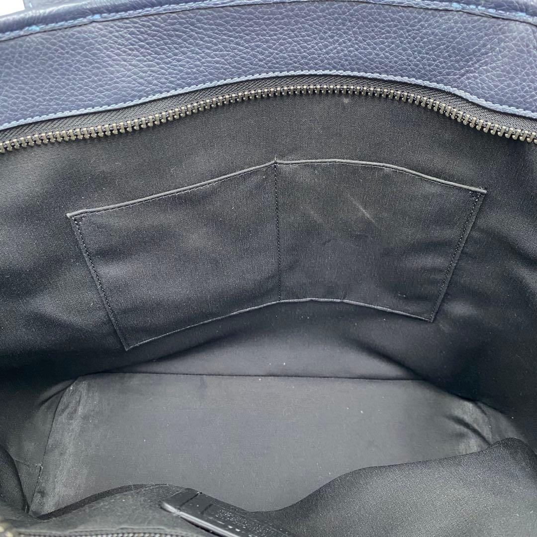 極美品✨COACH サリバン ビジネストート A4肩掛け レザー ネイビー