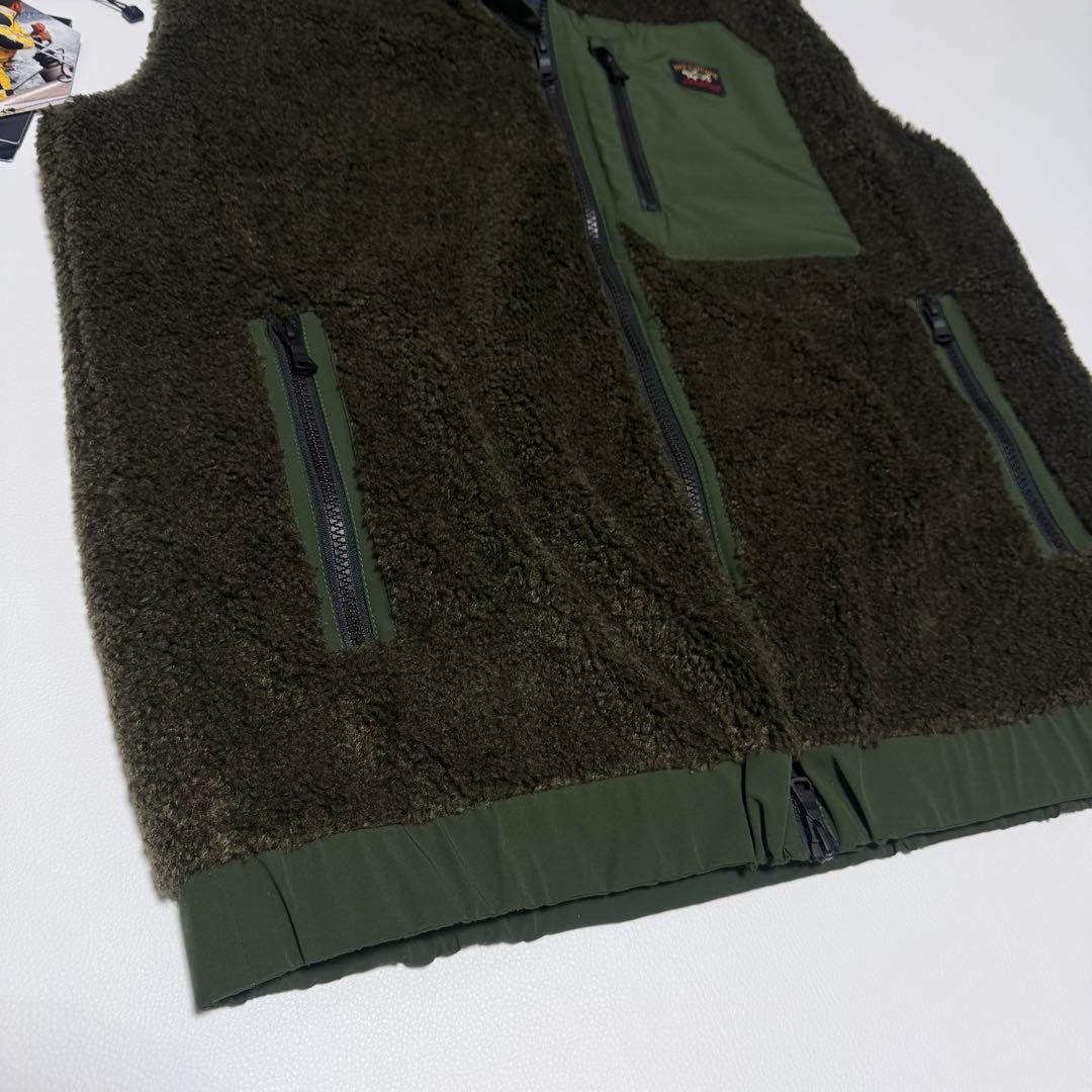 未使用品✨ ポール＆シャーク フリース ジップアップベスト オリーブ イタリア製