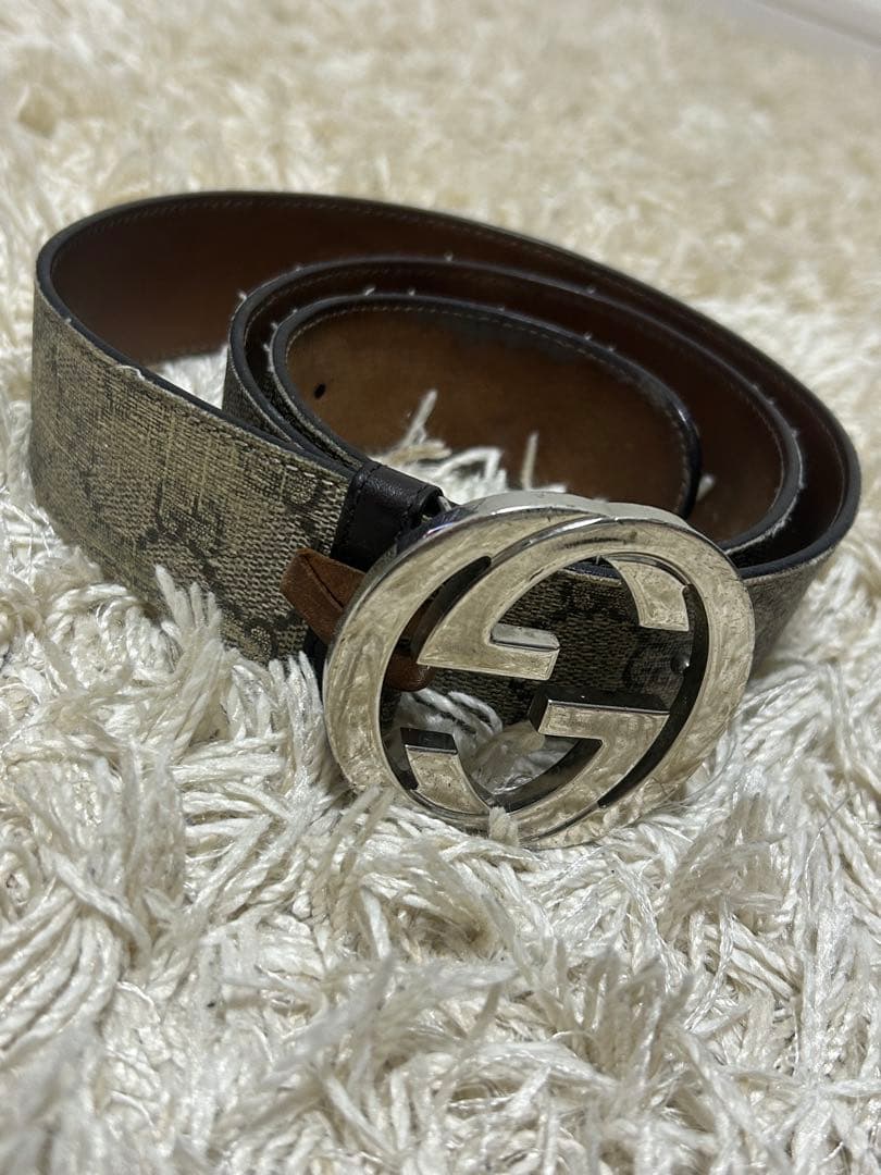 Gucci ベルト ダブルGロゴ ベージュ
