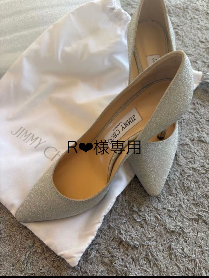 JIMMY CHOO シルバー ハイヒール