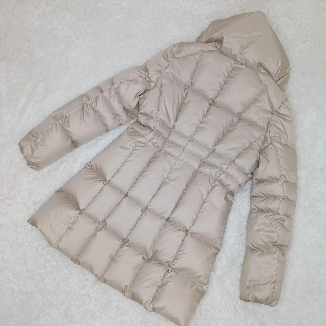 美品✨23区 ダッフルダウンコート 大きめサイズ 42 ベージュ Ａライン