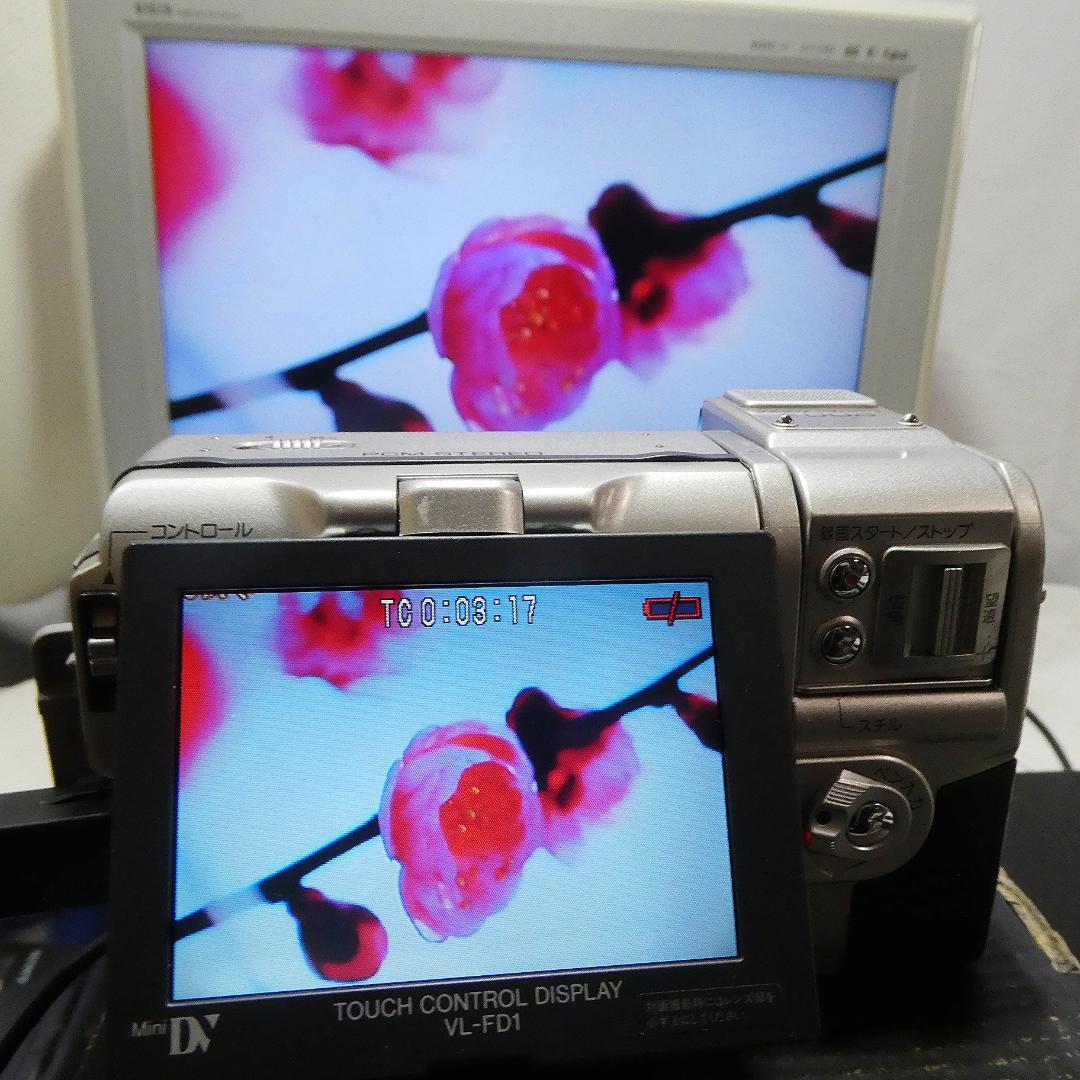 動作良好 シャープ VL-FD1 MiniDVビデオカメラ DVDダビングに最適