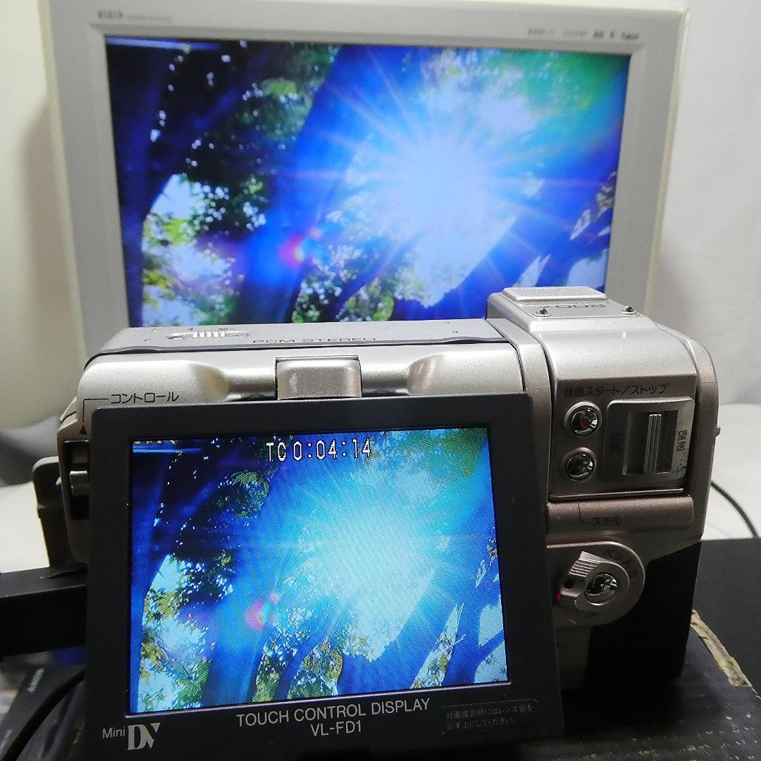 動作良好 シャープ VL-FD1 MiniDVビデオカメラ DVDダビングに最適