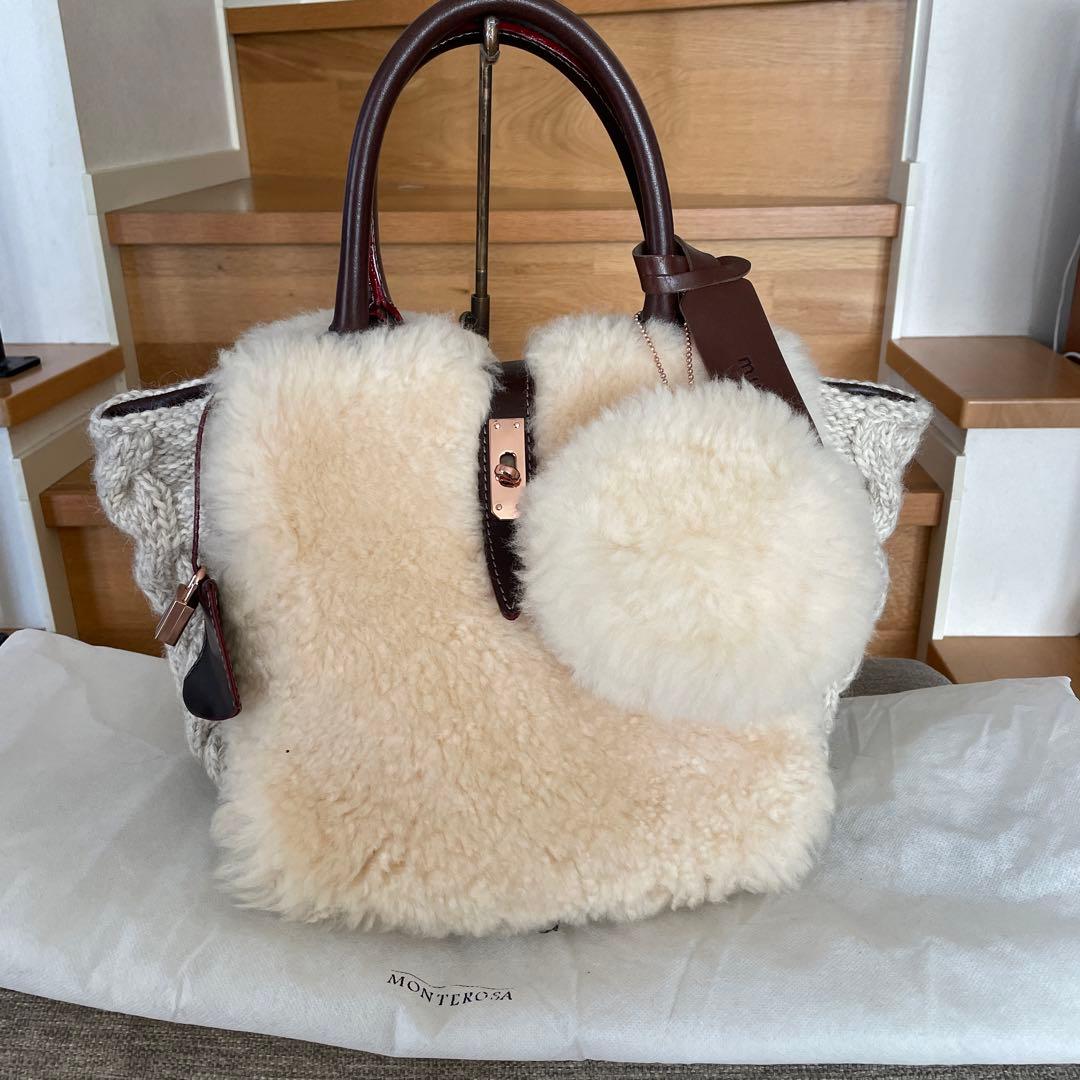 muku ムクLES PETITS LUXE ムートン トートバッグ