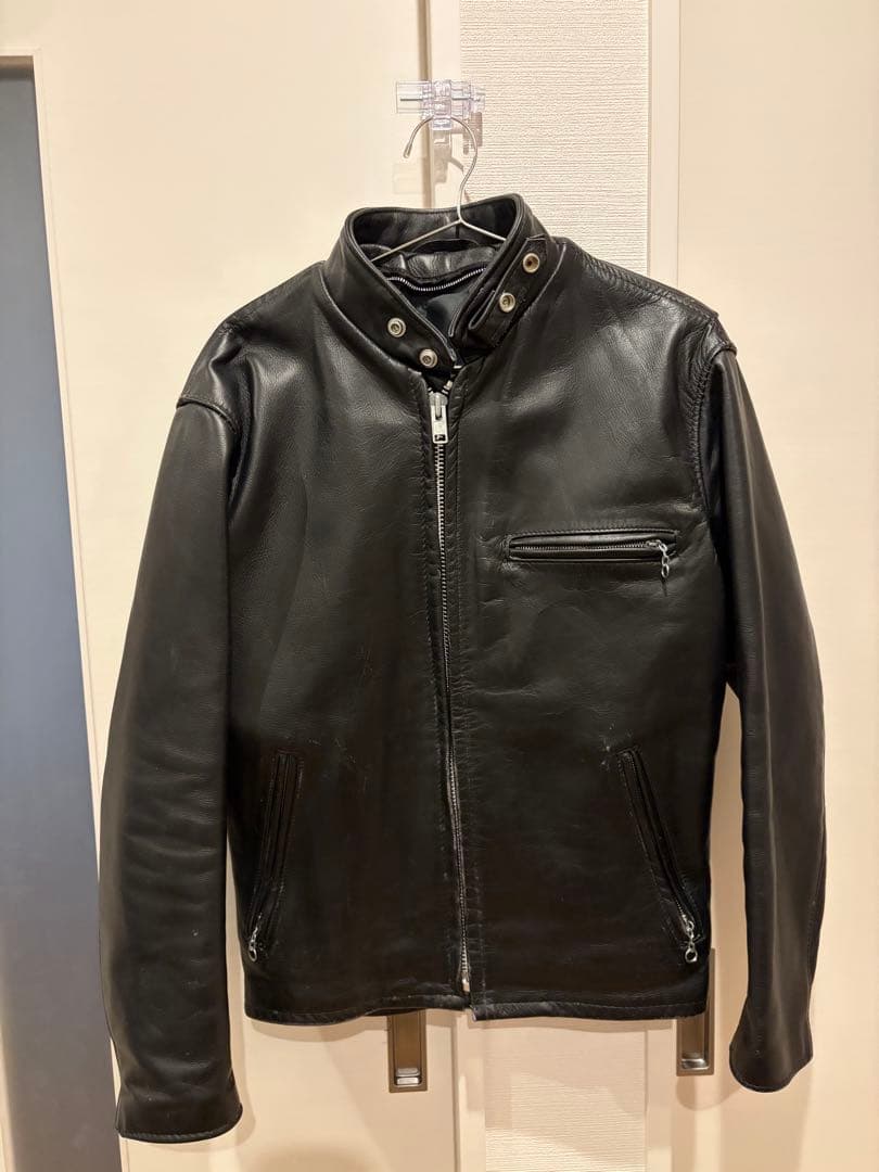 美品　schott ショット 641 38シングルライダースジャケット 本革