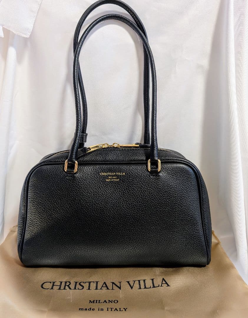 クリスチャンヴィラ ボストンバッグ ブラック