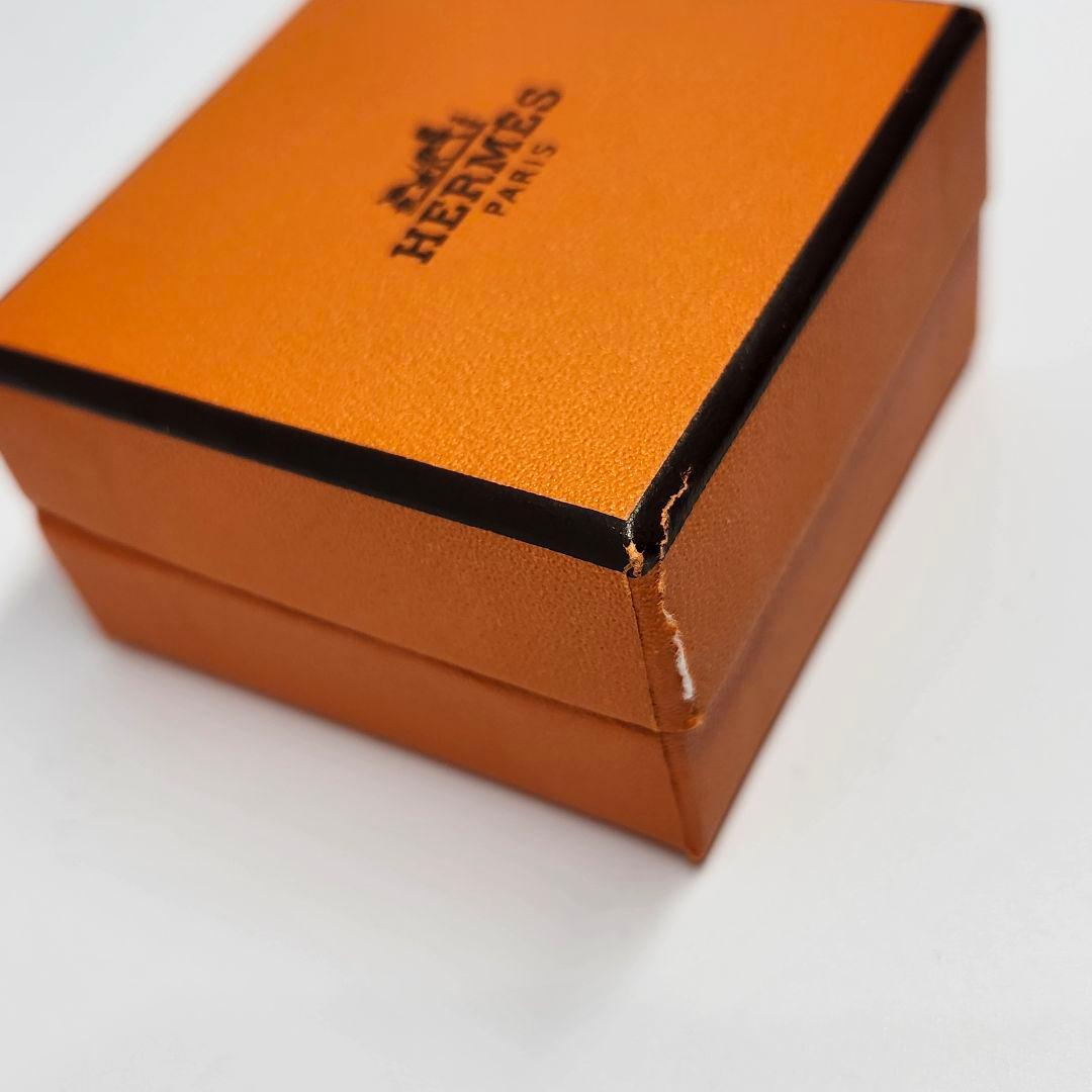 HERMES カージュド アッシュH CAGE'D H ピアス 片耳 ブラック