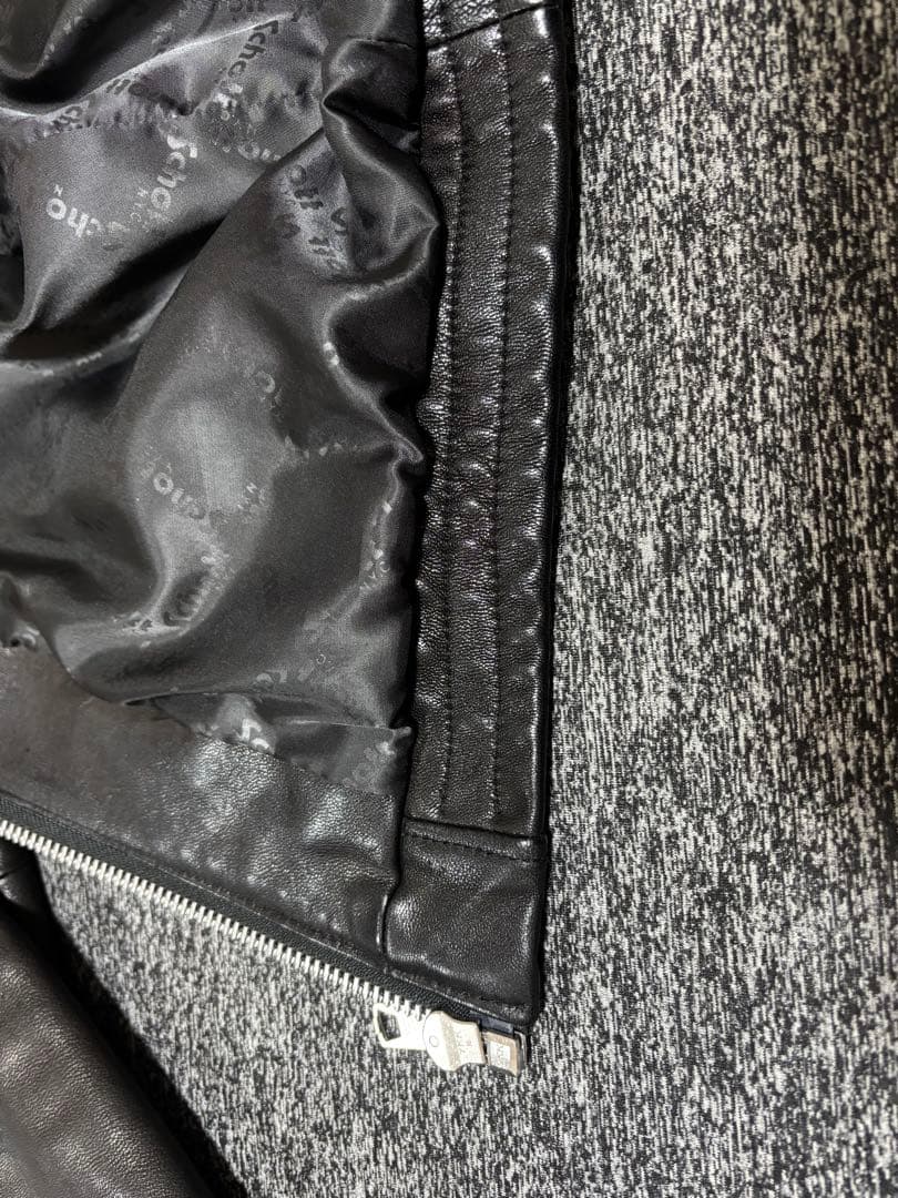 ※ウメ吉【美品】Schott No.3111028 ゴートレザー ブラック