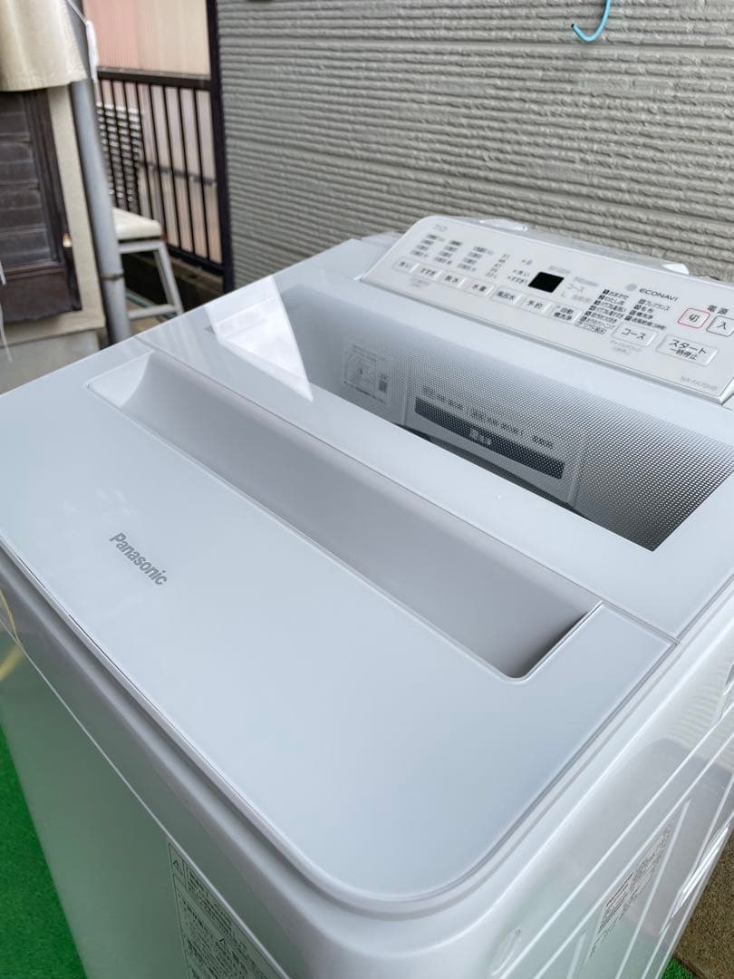 802 パナソニック 7kg洗濯機 エコナビ インバーター パワフル滝洗い搭載