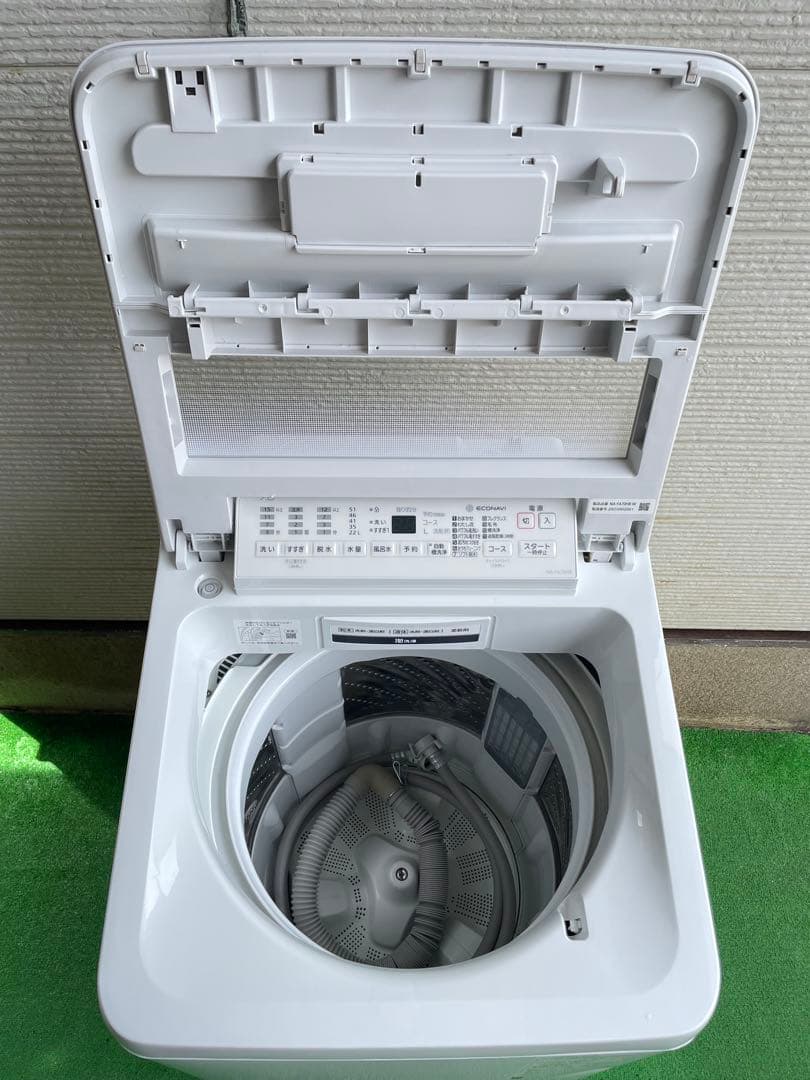 802 パナソニック 7kg洗濯機 エコナビ インバーター パワフル滝洗い搭載