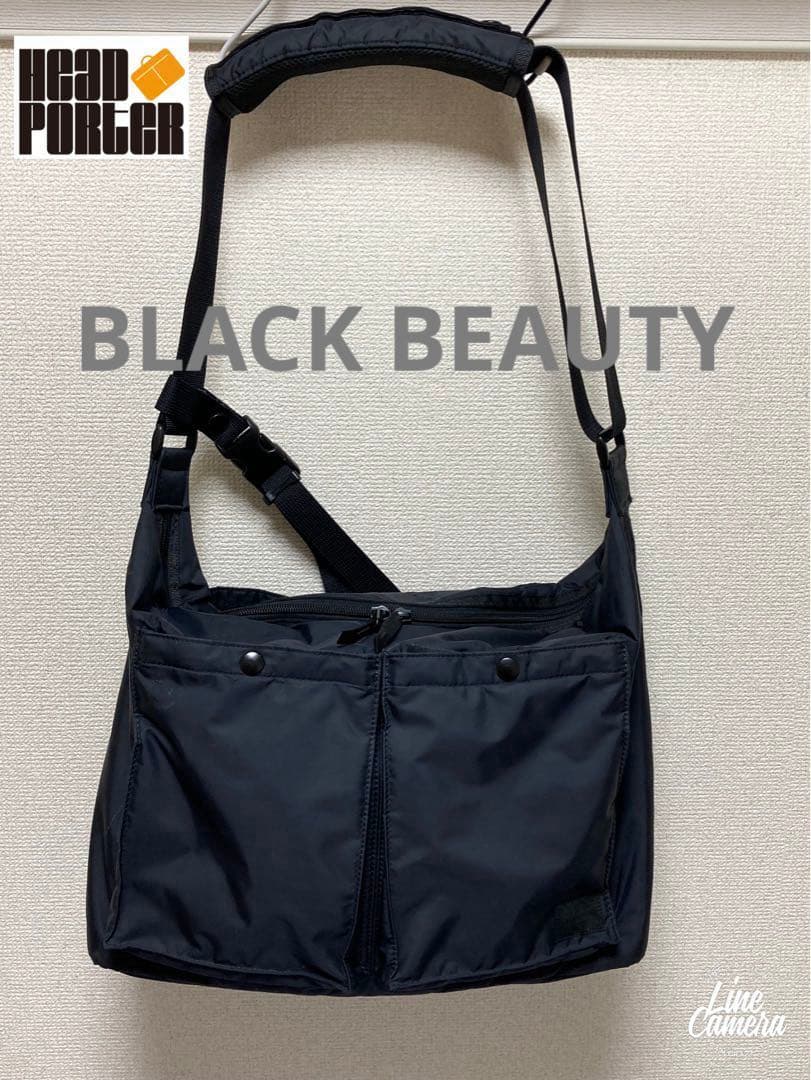 ✳️HEAD PORTER BLACK BEAUTY SHOULDER BAG