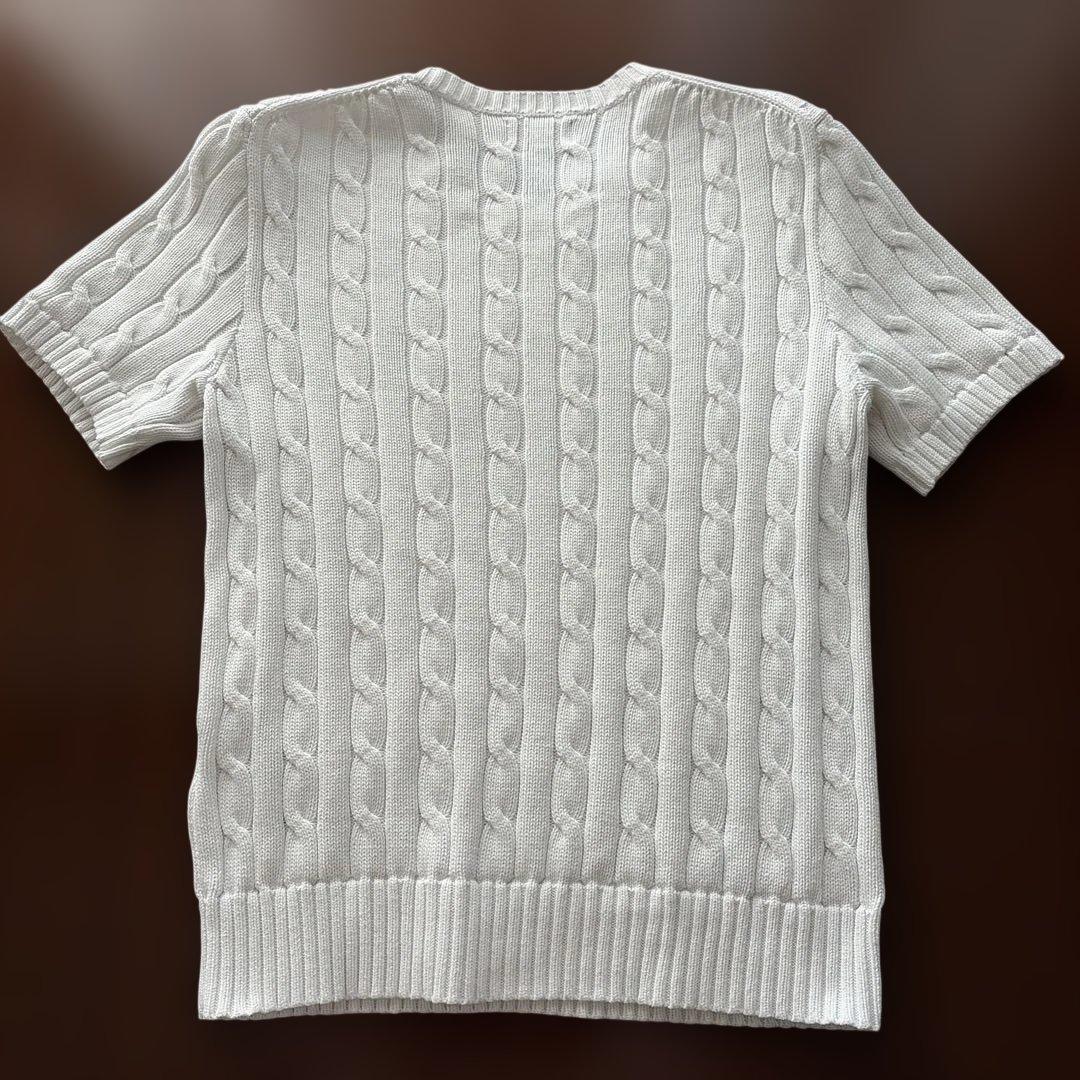 Polo Ralph Lauren 半袖ニット Mサイズ ホワイト