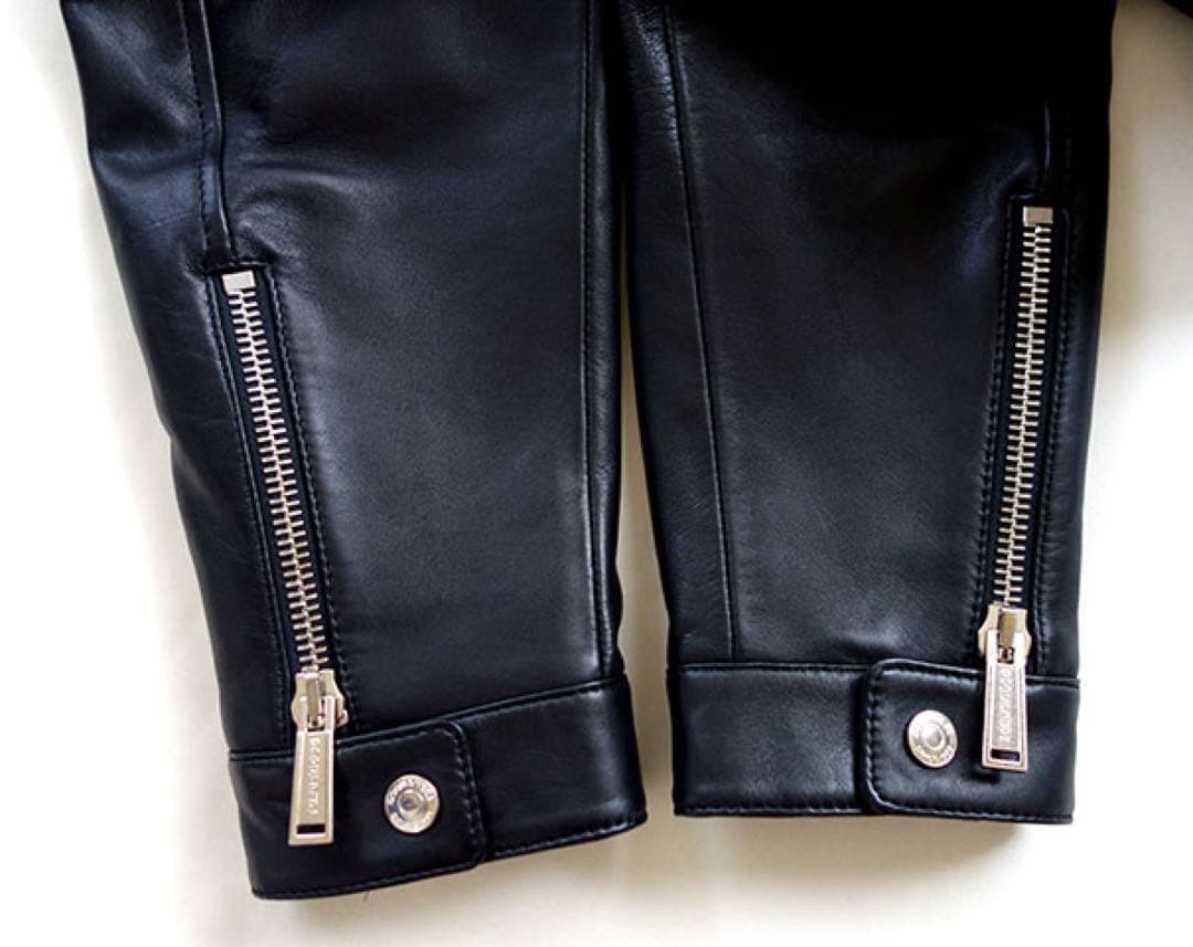 ディースクエアード2 シープスキン シングルフロント ライダースジャケット 48