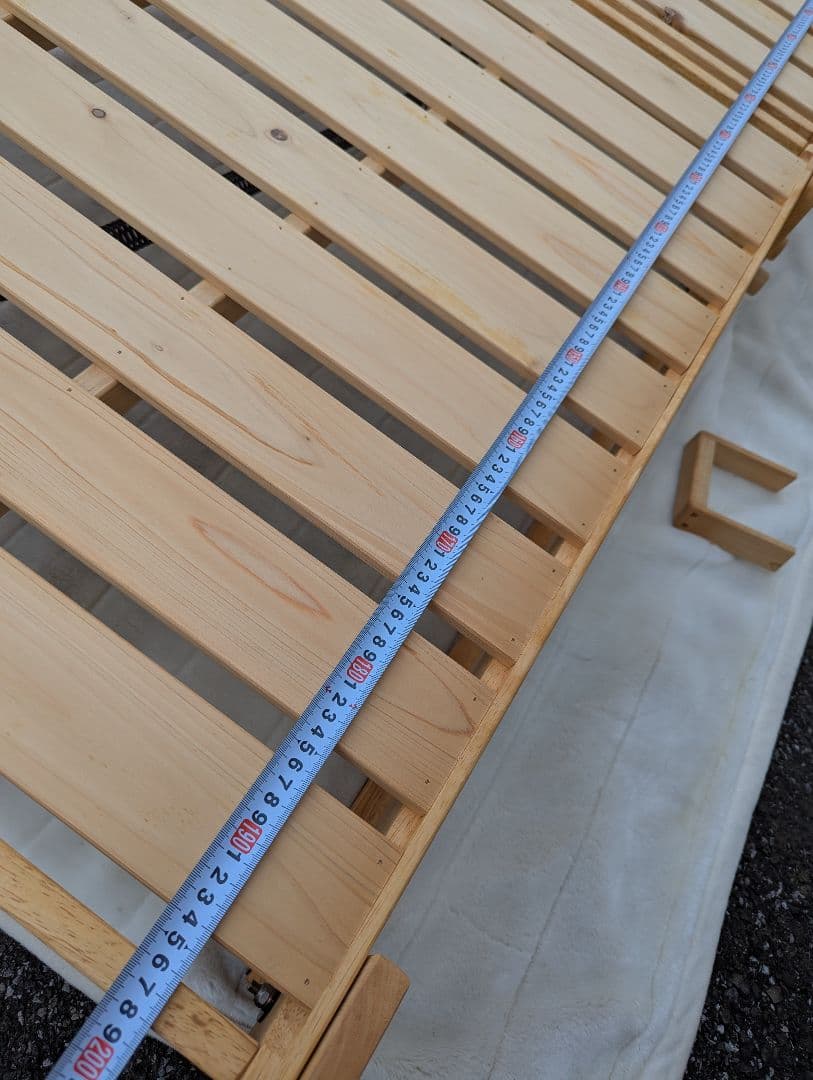 折りたたみすのこベッド　シングル