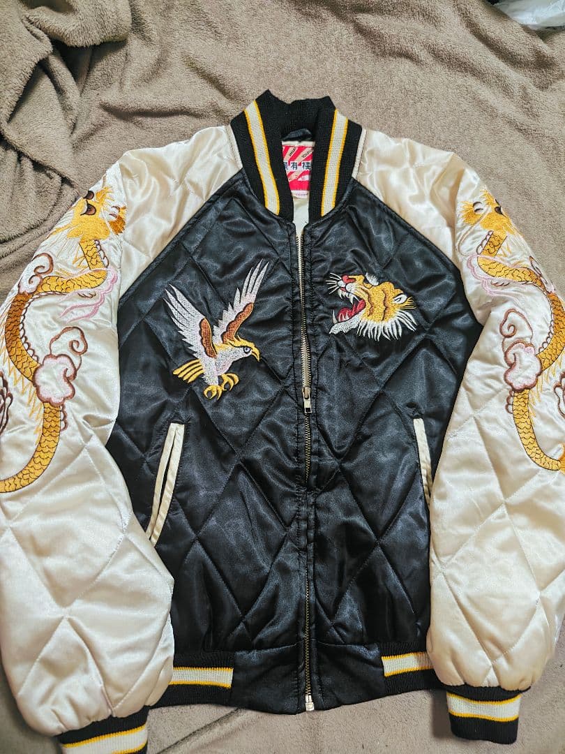 HOUSTON 飛有襟 スカジャン 日本限定　サテン　vintage