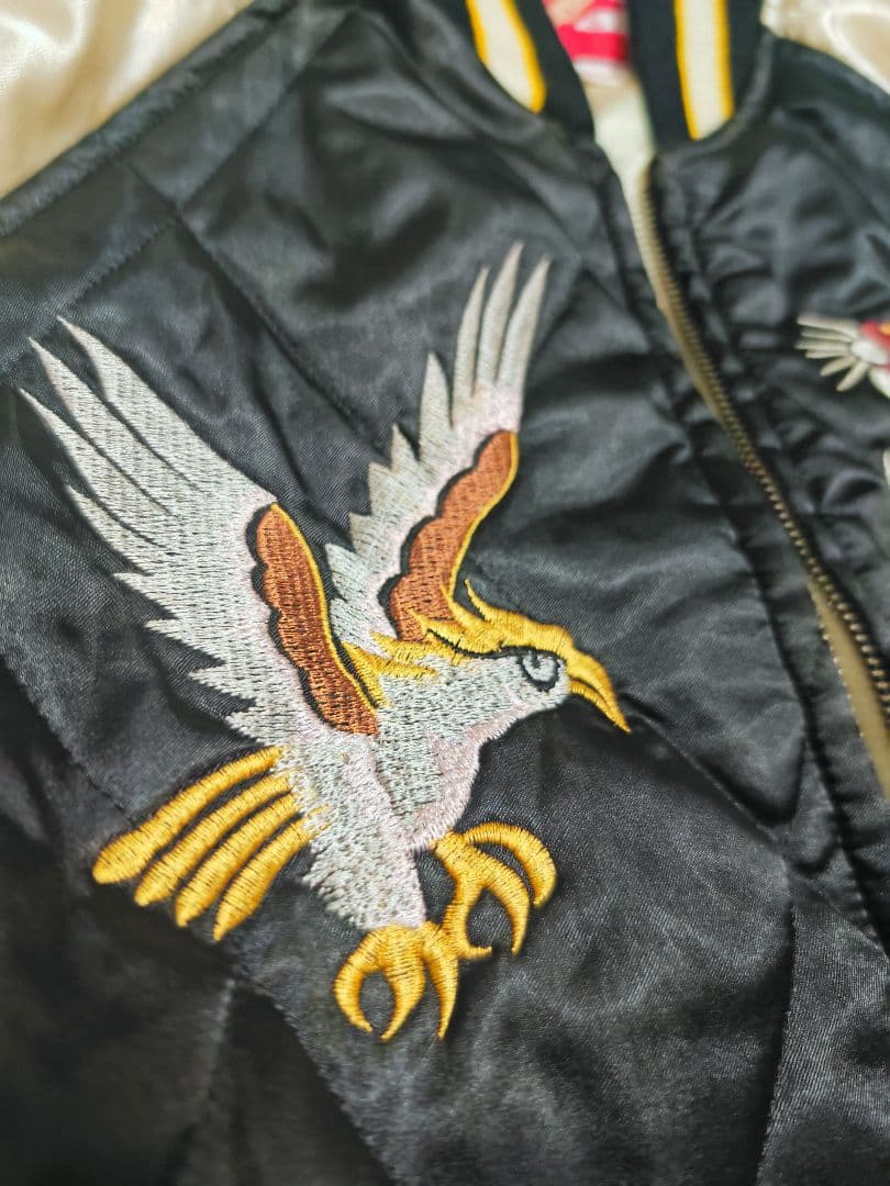 HOUSTON 飛有襟 スカジャン 日本限定　サテン　vintage