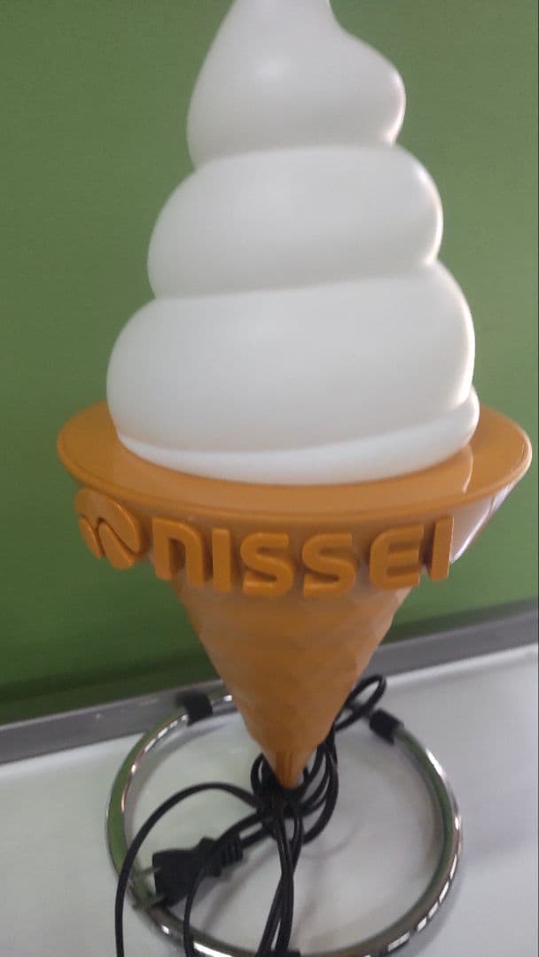 中古　良品　日世　ソフトクリーム　照明看板　ミニ