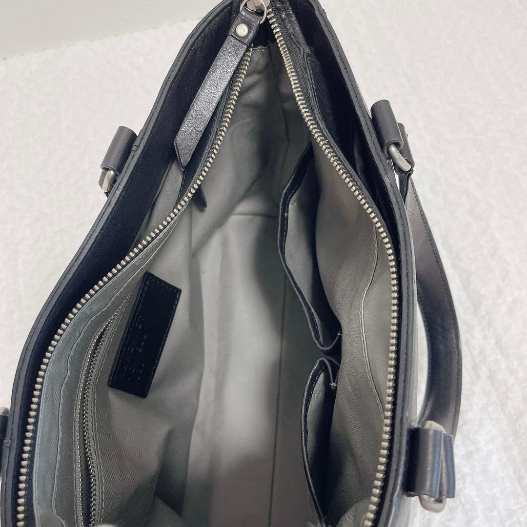 オールレザートートバッグ　MARGARET HOWELL idea 黒　本革