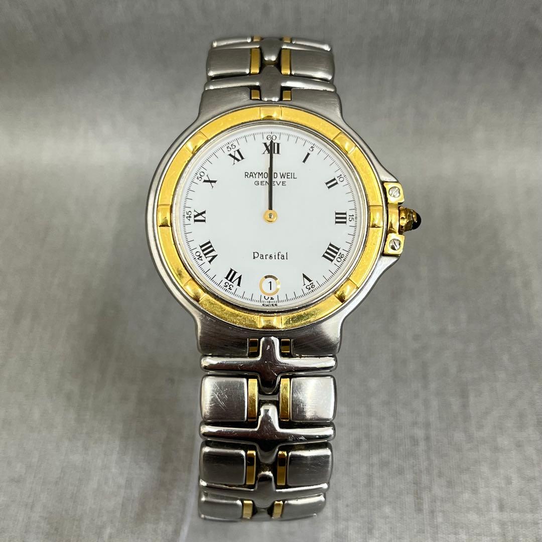【H】希少✨レイモンドウィル　パルシファル　9190　メンズ　腕時計　不動