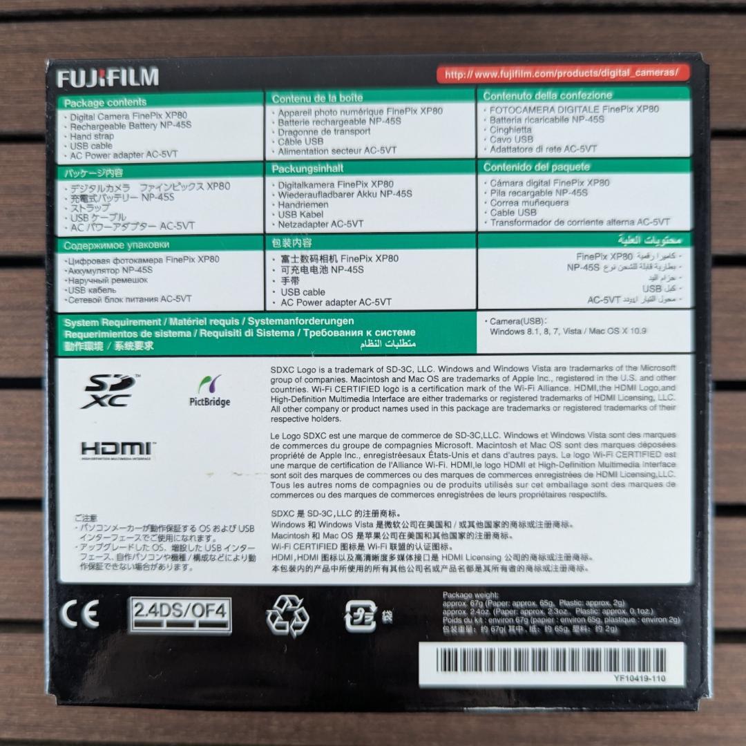 FUJIFILM FINEPIX XP80 防水 デジタルカメラ Wi-Fi対応