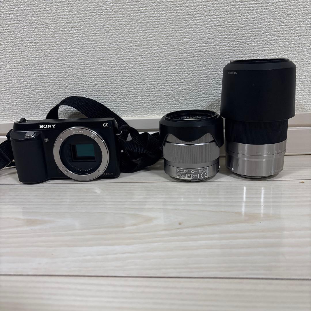 Sony NEX-F3 ミラーレス一眼 付属レンズ2本