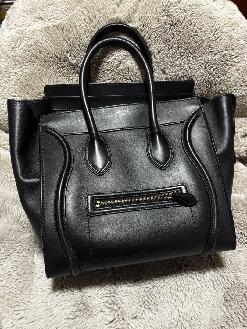 在庫処分　セリーヌ　ラゲージ　ミニショッパー　ブラック
