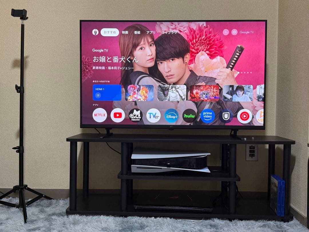 FPD チューナーレステレビ 43V型 4K Google TV