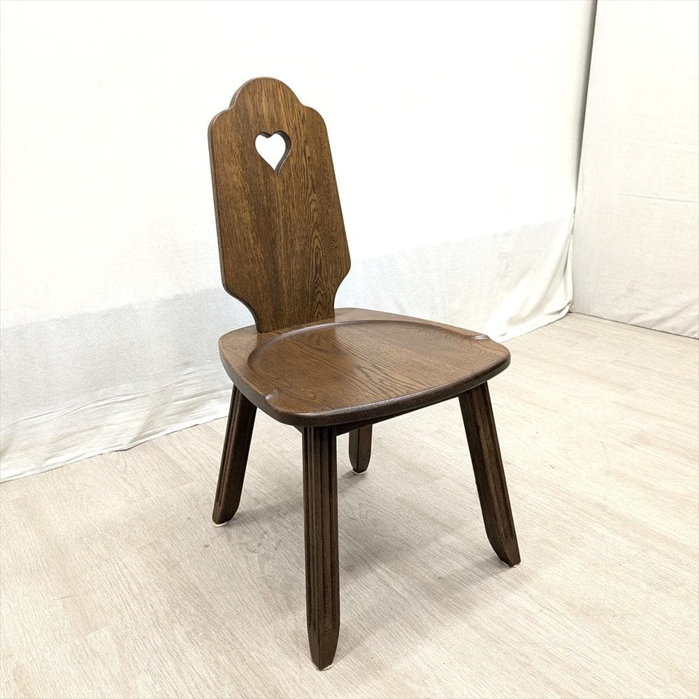 美品　山室家具製作所　旭川家具　エスポアール　楢 ナラ材　椅子　イス　チェア