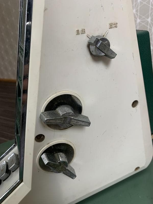 HITACHI 日立 H-625 デスクファン扇風機 グリーン 昭和レトロ