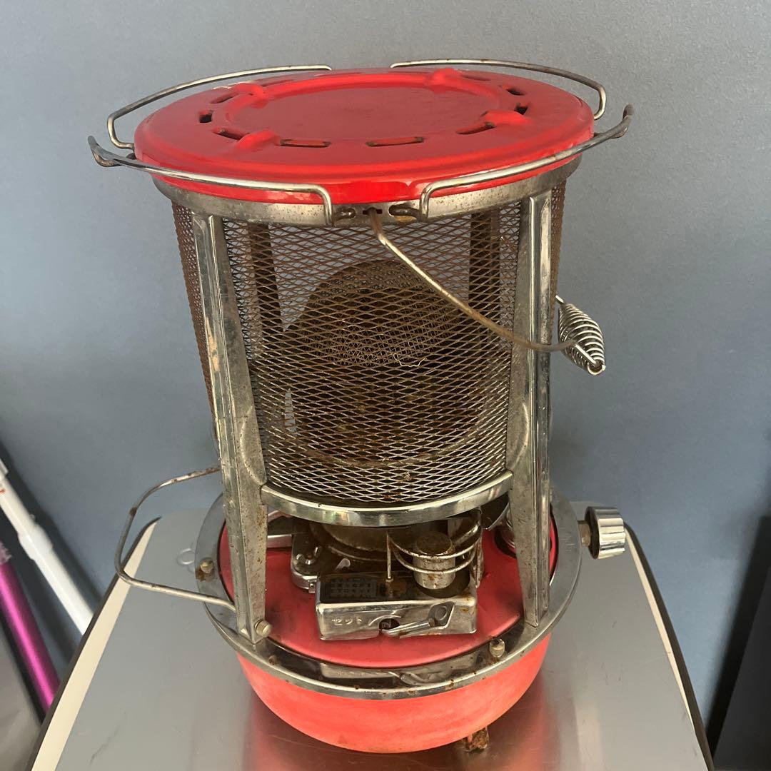 石油ストーブ ＫＳＰー１ 赤フジカ　昭和レトロ　（動作未確認）現状品