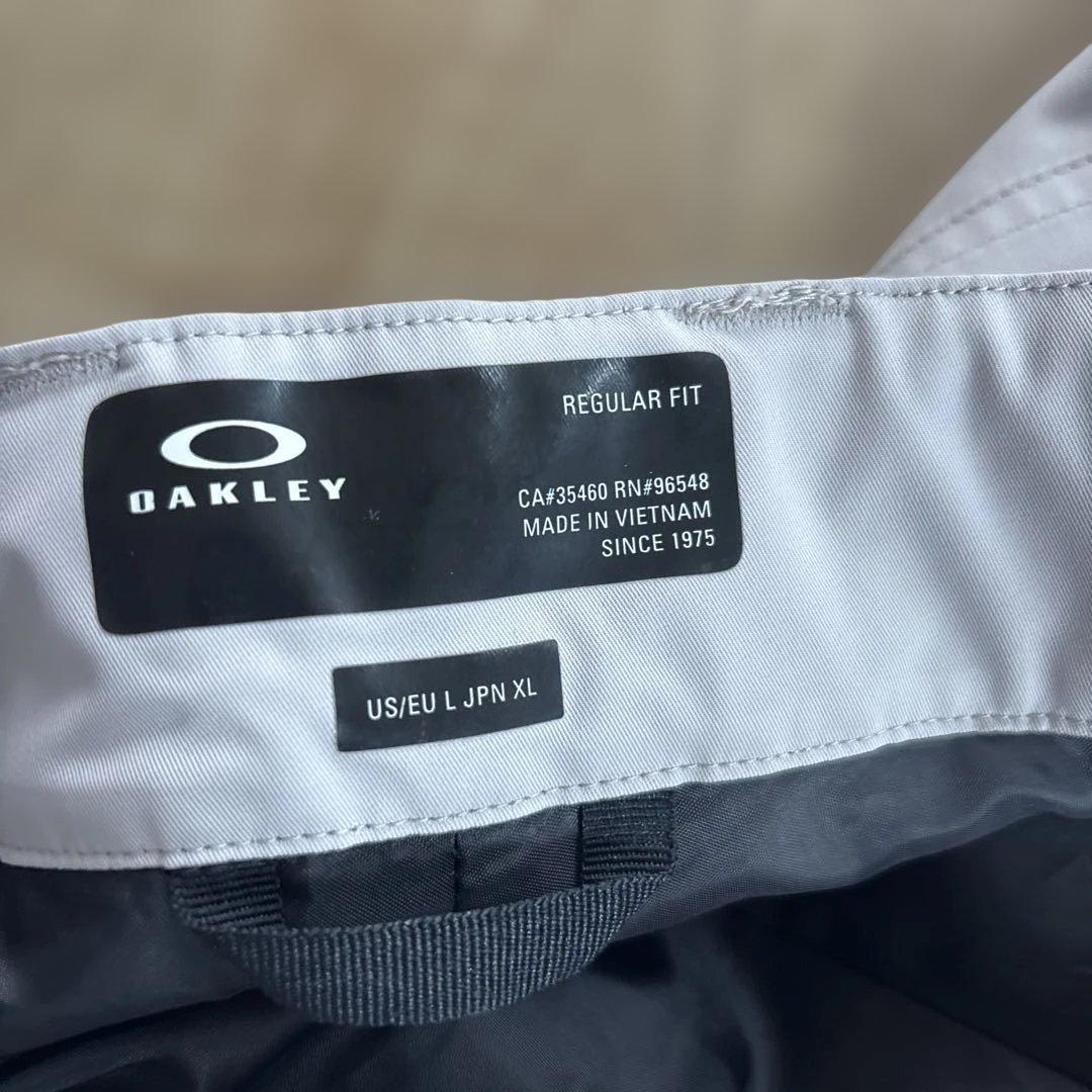 新品　オークリー　メンズ　スノーボードパンツ　オフホワイト　撥水　日本XLサイズ