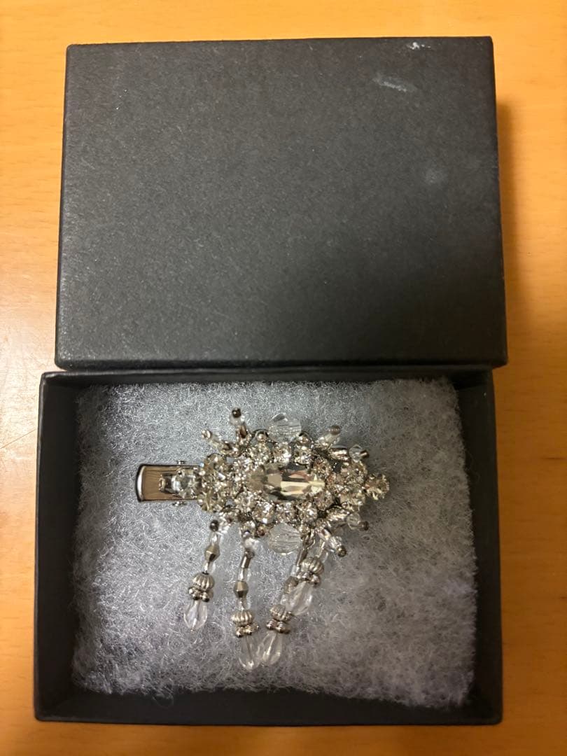 ヘアアクセサリー tanakadaisuke crystal hair clip left