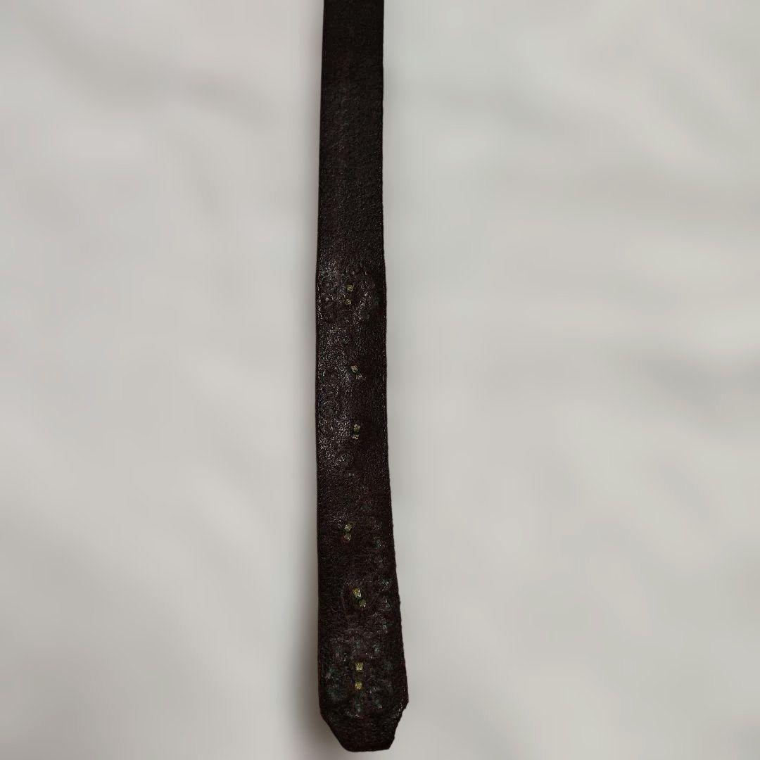 HTC × VICTIM　レザースタッズベルト　ブラック36