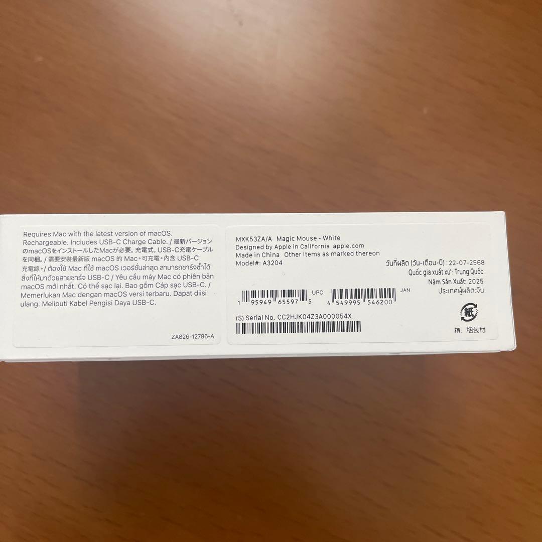 Magic Mouse USB-C - ホワイト Multi-Touch対応