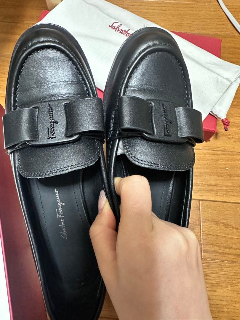 美品　定価126,500円ドゥロワー drawer 購入　フェラガモ　ローファー
