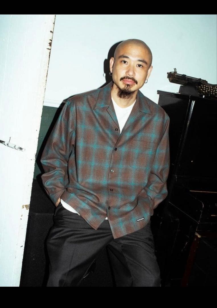 ワコマリア　ペンドルトン　ウールオンブレシャツ