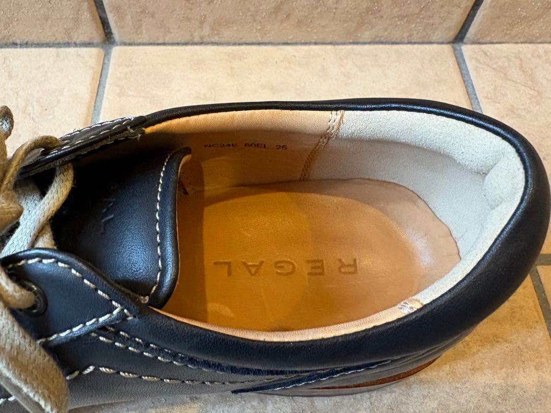 リーガル　レースアップレザー スニーカー　60EL 黒