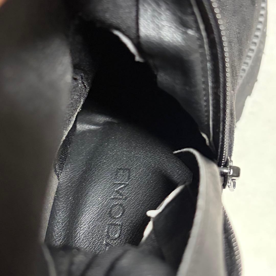 ほぼ新品EMODA スクエアフィット S ロングブーツ ニイハイブーツ 厚底 黒