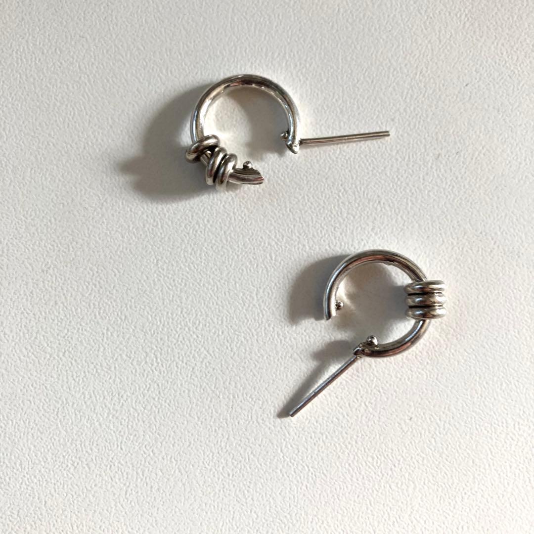 片耳ノーブランド　シルバー925 16mm ヤマト着用　登坂着スピネリ　ピアス