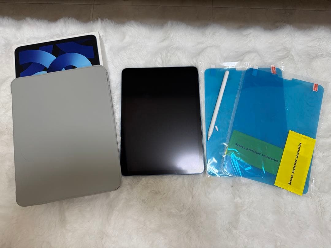 iPad Air 第5世代 ApplePencil互換品 ケース 画面保護シート