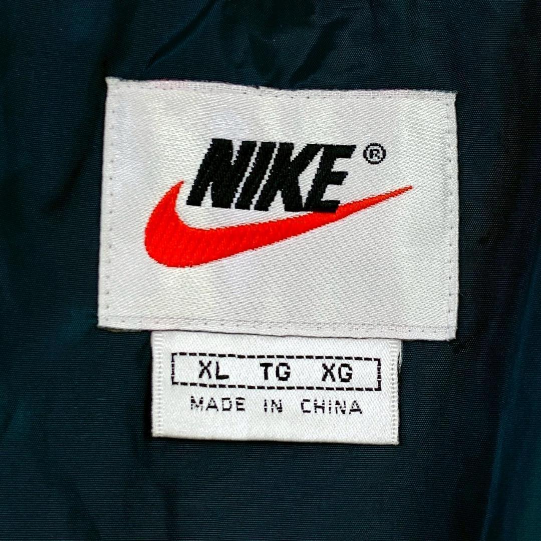 ナイキ 90s 白タグ ダウンジャケット 刺繍ロゴ 肉厚 ヌプシ XL　D487