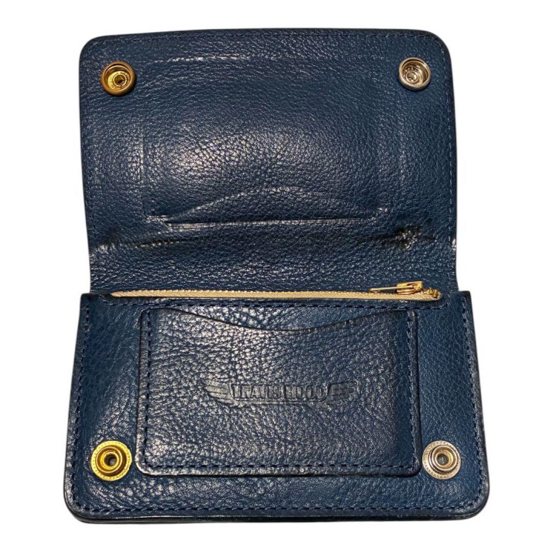 TRAVISHOODミドルトラッカーウォレットネイビー