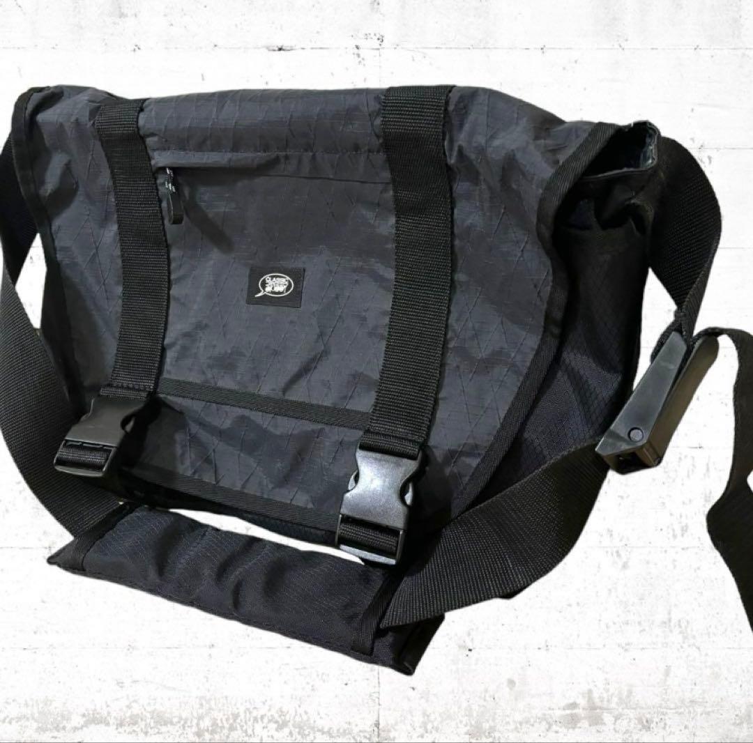 希少　stussy ナイロン　メッセンジャーバッグ　大きめ　防水　90S