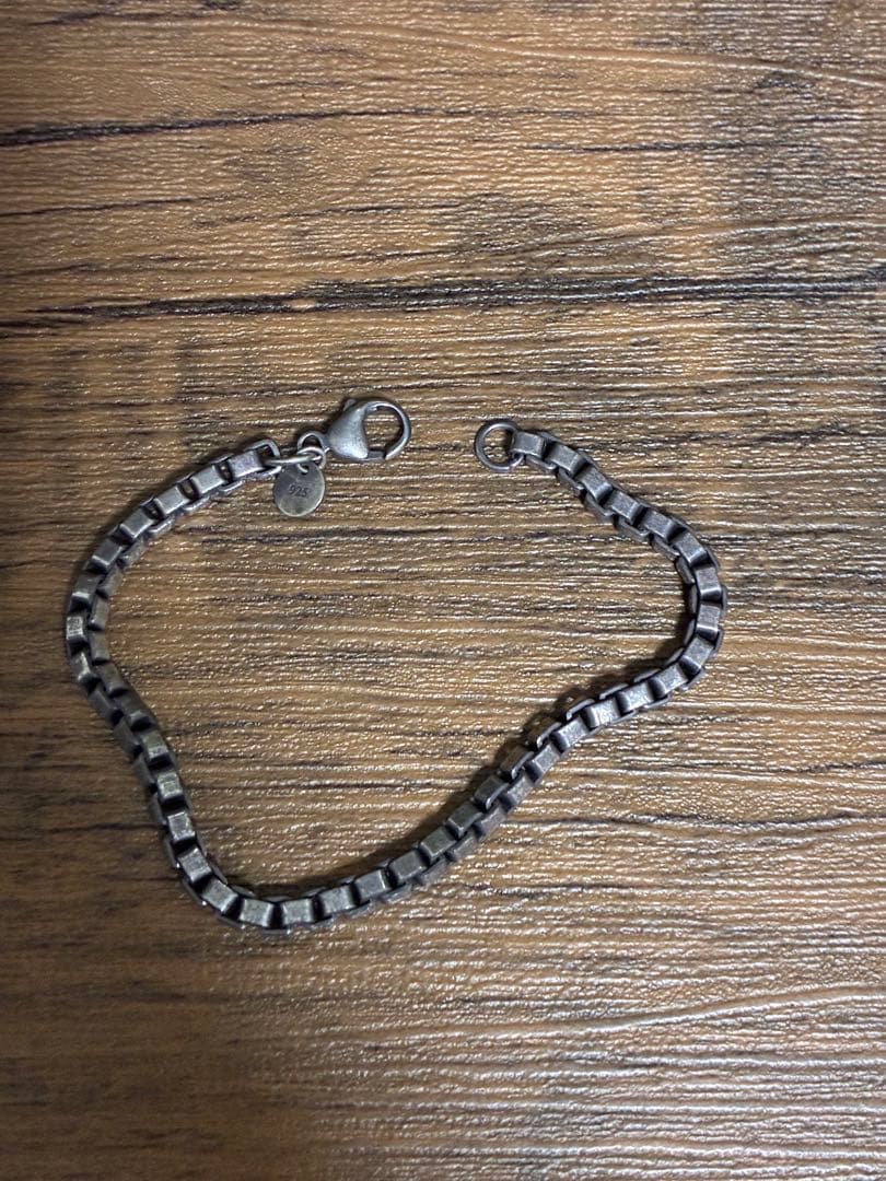 Tiffany シルバー ステンレススチール リンクチェーンブレスレット