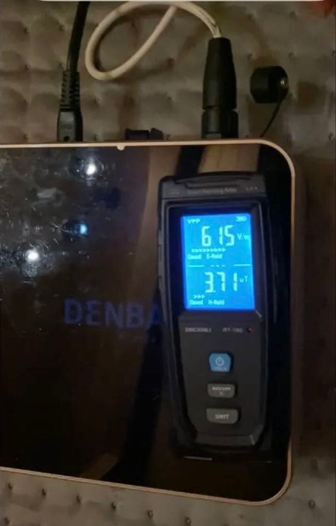 DENBA H 健康機器 専用カバーと電波計測器付き