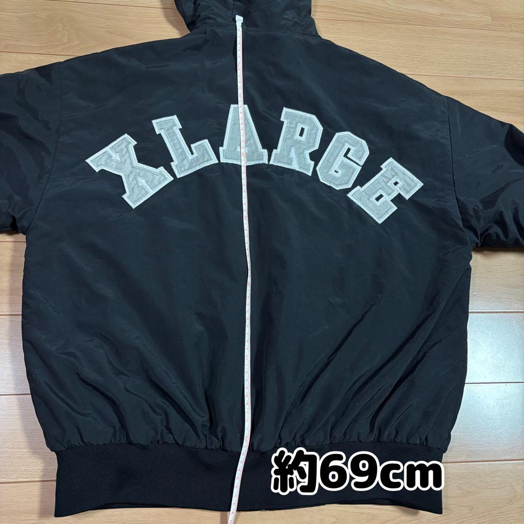 X-LARGE エクストララージ　フード付きジャケット ブラック　黒　Mサイズ