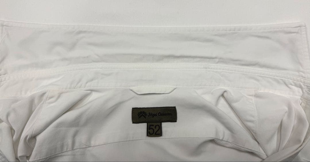 Nigel Cabourn ブリティッシュオフィサーズシャツ 52 ホワイト 白