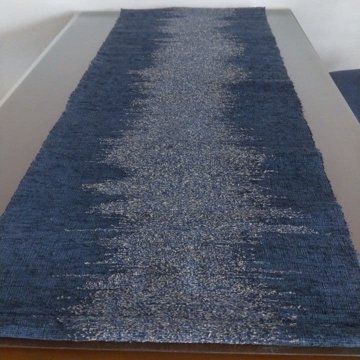 裂織り敷物⭐︎タペストリー⭐︎阪急梅田本店「全国匠の技展」購入品作品名「銀河」