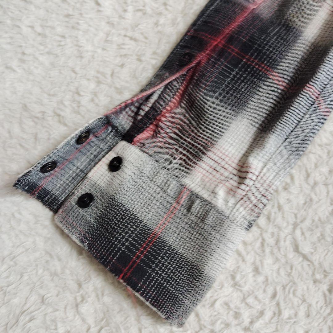 バルマンオム ダメージ加工 ウエスタン シャツ 38 Balmain Homme